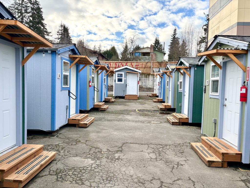 Olympic Hills tiny home village in seattle