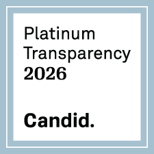 we earned Candid's Platinum Seal of transparency